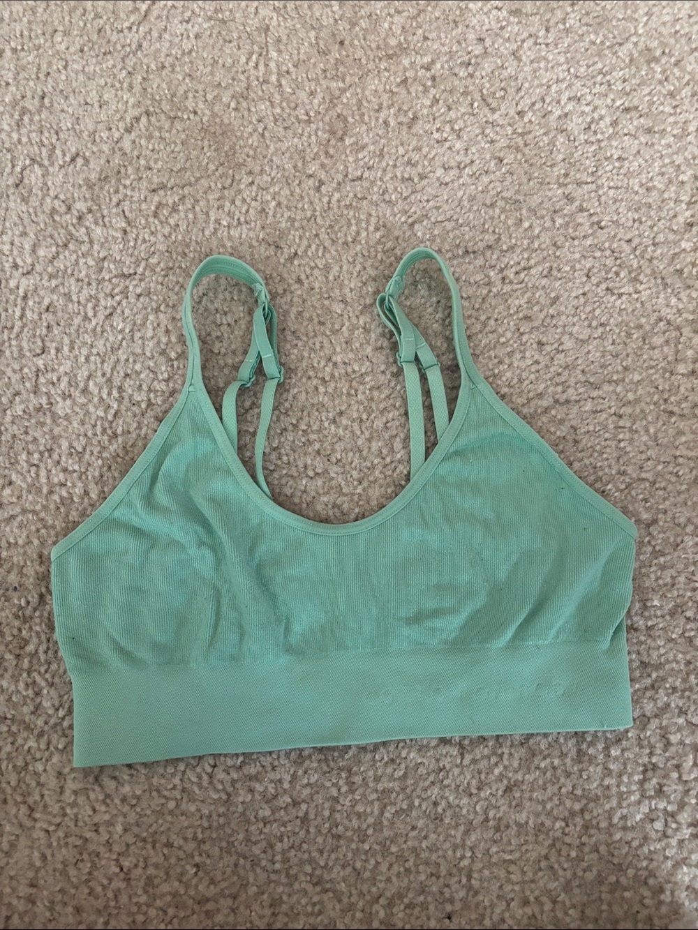 Cotton On Mint Green Seamless Strappy Sports Bralette